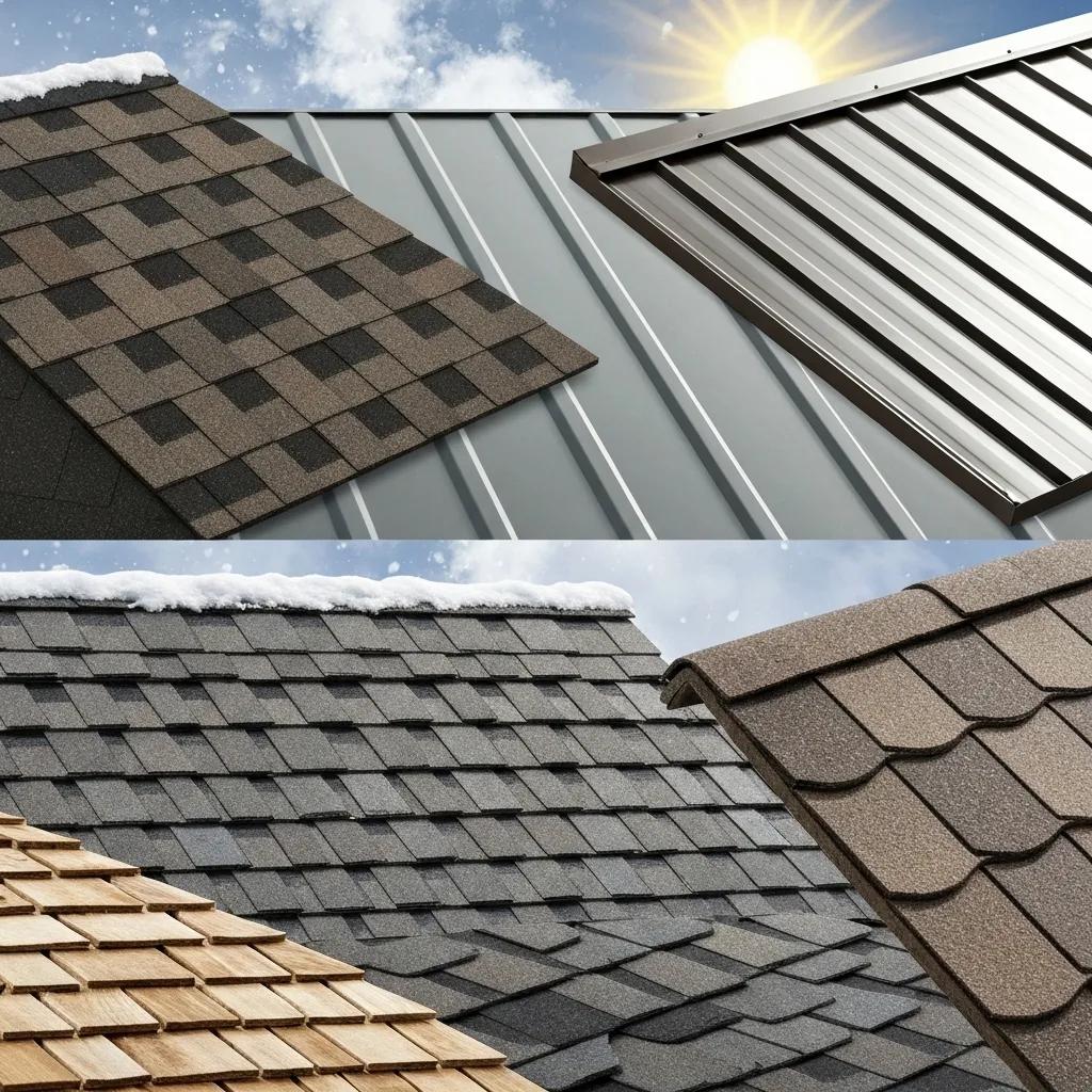 A visual comparison of different roofing materials and their estimated lifespans in Pennsylvania.